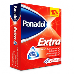 PANADOL EXTRA ( PARACETAMOL 500mg + CAFFEINE 65 mg ) 24 FILM-COATED TABLETS